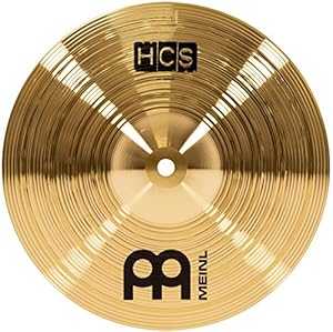 Meinl 10 インチ スプラッシュ シンバル - HCS トラディショナル フィニッシュ ブラス製ドラムセット用、ドイツ製、2 年保証 (HCS10S) Meinl Cymbals Meinl 10\