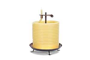 Candle by the Hour 20561B 144第四次元蝋燭、周囲の状況に愛想のいい生まれながら蜜蝋、綿芯付き添い人、黄色 Candle by the Hour 20561B 144-Hour Candle, Eco-friendly Natural Beeswax with Cotton Wick,Yellow