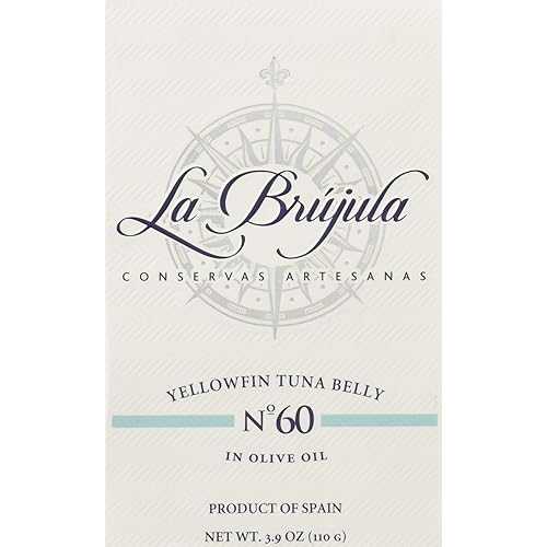 Conservas La Brujula - ヴェントレスカ イン オイル (マグロ腹) - 3.9 オンス Conservas La Brujula - Ventresca In Oil (Tuna Belly) - 3.9 Ounce
