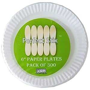 Perfectware Perfectware ペーパー プレート 6-300 6 インチ ペーパー プレート、ホワイト (300 枚) (300 個パック) Perfectware Perfectware Paper Plate 6-300 6\