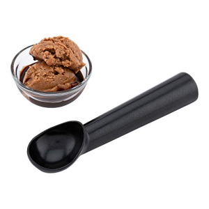 Met Lux 1.5 oz Black Aluminum #24 Ice Cream Scoop   Dipper - Non-Stick - 1 count box - Restaurantware