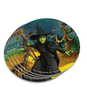 オズの魔法使い邪悪な魔女キャラクターノベルティコースターセット GRAPHICS & MORE Wizard of Oz Wicked Witch Character Novelty Coaster Set画像