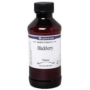 LorAnn Oils Super Strength Flavoring - Used For Candy Making, Flavoring Extracts, Baking, Hard Candy, and Flavor Oils - Bold, Natural Flavors 4X Stronger Than Extracts - Blackberry, 4 fl oz