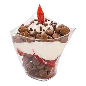 4 oz Clear Plastic Mini Crescendo Cup - 3\