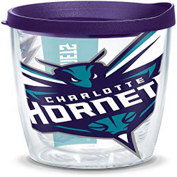 Tervis Made in USA Double Walled NBA Charlotte Hornets Insulated Tumbler Cup Keeps Drinks Cold & Hot, 16oz, Colossal画像