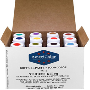 食品着色料AmeriColor学生-キット312.75オンスボトルソフトジェルペーストの色 Food Coloring AmeriColor Student - Kit 3 12 .75 Ounce Bottles Soft Gel Paste Colors画像