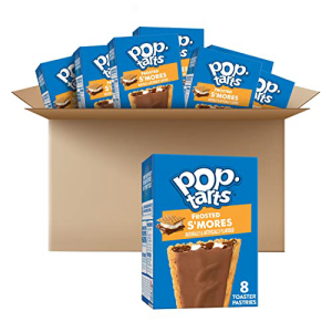 Pop-Tarts, Breakfast Toaster Pastries, Frosted S'mores, 6.772lb Case (32 Count)