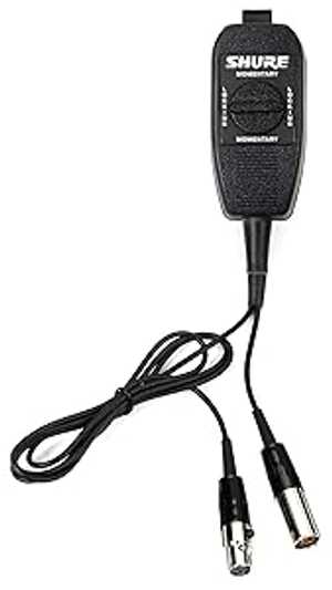 Shure WA360 インライン ミュート スイッチ LX1、PG1、PGX1、SC、SLX、T1、U1、UC1、ULX1 および UR1 ボディパック送信機用 Shure WA360 In-line Mute Switch for LX1, PG1, PGX1, SC, SLX, T1, U1, UC1,ULX1 and UR1 Bodypack Transmitte