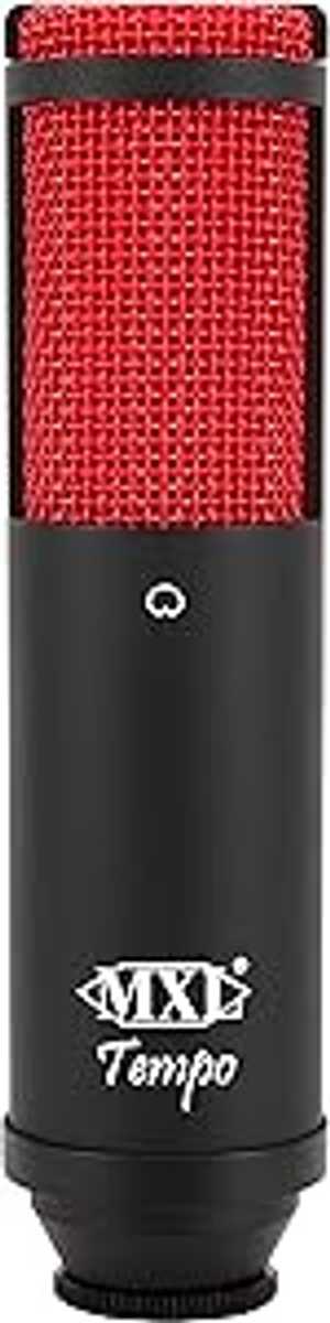 MXL TEMPO-KR Mac and PC Compatible USB 2.0 Powered Condenser Microphone - Black/Red