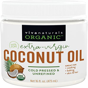 807円 【冬バーゲン★特別送料無料！】 807円 35％OFF Viva Naturals Organic Coconut Oil Cold-Pressed - Natural Hair Skin and Cooking with Fresh Flavor Non-GMO Unrefined Extra Virgin Aceite de Coco USDA 16 oz