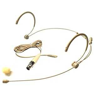 Microdot 4016 ヘッドセット ヘッドウォーンマイク SHURE ワイヤレスシステム用 - ミニ XLR Ta4f コネクタ付き取り外し可能ケーブル - 無指向性マイク Microdot 4016 Headset Headworn Microphone For SHURE Wireless System - Detachable Cable Wi