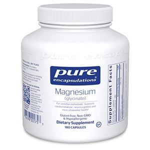 売れ筋介護用品も！ テレビで話題 Pure Encapsulations Magnesium Glycinate Supplement to Support Stress Relief Sleep Heart Health Nerves Muscles and Metabolism 180 Capsules elwelely.com elwelely.com