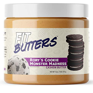 FIT Butter's ロリーズ クッキーモンスター マッドネス (クッキー&クリーム) カシューバター FIt Butter's Rory's Cookie Monster Madness (Cookies & Cream) Cashew Butter画像