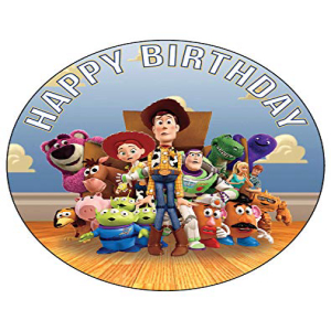 7.5インチの食用ケーキトッパー – トイストーリーをテーマにした食用ケーキデコレーションの誕生日パーティーコレクション 7.5 Inch Edible Cake Toppers – Toy Story Themed Birthday Party Collection of Edible Cake Decorations画像