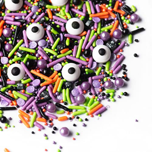 スプリンクル - ハロウィン スプリンクル - ケーキ スプリンクル - キャンディー アイボール - カップケーキとケーキ トッパー - モンスター マッシュ - 6.5 オンス Sweets Indeed Sprinkles - Halloween Sprinkles - Cake Sprinkles - Candy画像