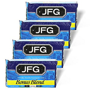 JFG ボーナス ブレンド ミディアム ダーク ロースト グラウンド コーヒー 11.5 オンス レンガ(4個入り) JFG Bonus Blend Medium-Dark Roast Ground Coffee 11.5 oz. Brick (Pack of 4)