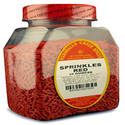 マーシャルズ クリーク スパイス スプリンクル、レッド、10 オンス Marshall's Creek Spices Sprinkles, Red, 10 Ounce画像