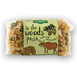 Pastabilities In the Woods Pasta、子供向けの楽しいクマとヘラジカの形のヌードル、非遺伝子組み換え天然小麦パスタ 14 オンス (4 パック) Pastabilities In the Woods Pasta, Fun Bear and Moose Shaped Noodles for Kids, Non-GMO Natural W画像