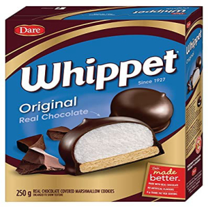 Whippet Original Chocolate Covered Marshmallow Cookies,250g/9oz., Imported from Canada)画像