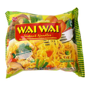 Wai Wai インスタント ヌードル、ベジマルサラ風味、2.6 オンス 75g パッケージ (6 個パック) Wai Wai Instant Noodles, Veg Marsala Flavored, 2.6-Ounce 75g Packages (Pack of 6)画像