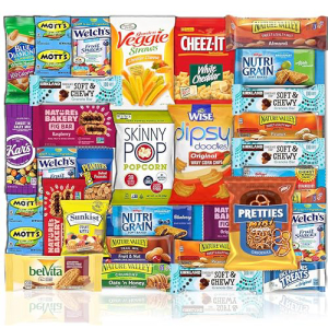 Blue Ribbon Mother's Day Healthy Snacks Care Package (30 Count) Discover a Whole New World of Healthy Snack Gift for Mom Kids Teens Gift Basket画像