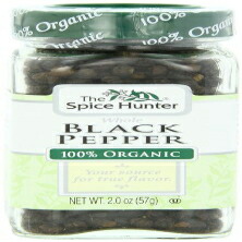 The Spice Hunter Peppercorns、ブラック、ホール、オーガニック、2オンス瓶 The Spice Hunter Peppercorns, Black, Whole, Organic, 2-Ounce Jar画像