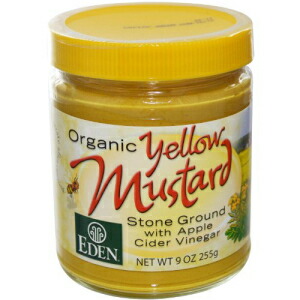 Eden Foods イエロー マスタード グラス (12x9 オンス) Eden Foods Yellow Mustard Glass (12x9 Oz)