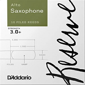 Rico D’Addario Woodwinds Reserve Alto Saxophone Reeds, Strength 3.0+, 10-pack, DJR10305
