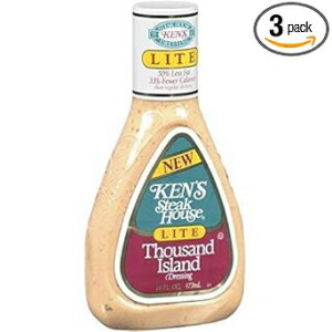 ケンズ ステーキハウス ライト サウザンド アイランド ドレッシング (3 パック) 16 オンス ボトル Ken's Steak House Ken's Steakhouse LITE Thousand Island Dressing (Pack of 3) 16 oz Bottles画像