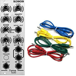 Tiptop SD909 モジュラー TR909 スネアおよびノイズ ジェネレーター ユーロラック シンセ モジュール 4 個付き Tiptop Audio Tiptop SD909 Modular TR909 Snare and Noise Generator Eurorack Synth Module w/ 4|Glomarket
