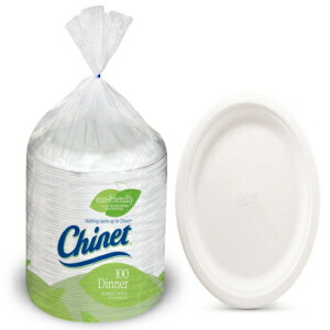 Chinet 10 3/8 Dinner Plate 100-count Box 皿・プレート-食器・カトラリー・グラス