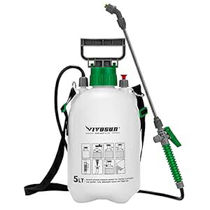 VIVOSUN 1.3 ガロン芝生および庭用ポンプ圧力噴霧器、3 つの水ノズル、圧力リリーフバルブ、調節可能なショルダーストラップ付き VIVOSUN 1.3 Gallon Lawn and Garden Pump Pressure Sprayer with 3 Water Nozzles, Pressure Relief Valve, Adjustable｜Glomarket