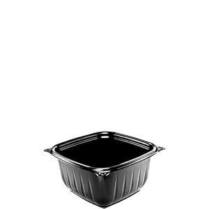 Dart B16SB 16 薬局衡オンス Black PP Square Bowl (Case of 504)