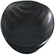 Yanco BP-2109 Black pearl-1 Oval Deep Plate, 9.5\" Diameter, Melamine, Black Color with Matting Finish, Pack of 48