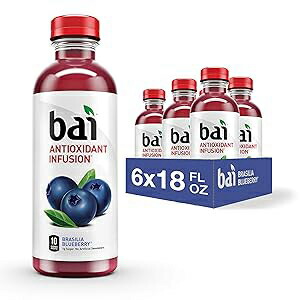 Bai Flavored Water, Brasilia Blueberry, Antioxidant Infused Drinks, 18 Fl Oz (Pack of 6) 7,318円