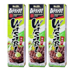 わさび [ New Gluten Free ] S&B Prepared Wasabi in Tube 43g - 3 Packs