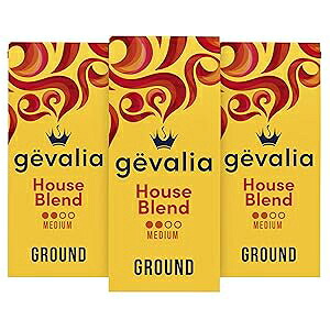 Gevalia House Blend Medium Roast Ground Coffee 12 oz Bag (Pack of 3)