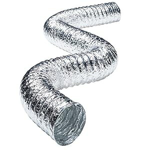 Deflecto メタリックダクト、多層、スーパーフレキシブル、4 インチ x 25 フィート、シルバー (F0425) Deflecto Metallic Duct, Multi Layer, Super Flexible, 4\
