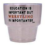 Rogue River Tactical Funny Wrestling 30 Oz. Travel Tumbler Mug Cup w/Lid Education Important Wrestler Gift Idea