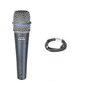 Shure Beta 57a マイク + Whirlwind 20 フィート XLR ケーブル Shure Beta 57a Microphone + Whirlwind 20' XLR Cable