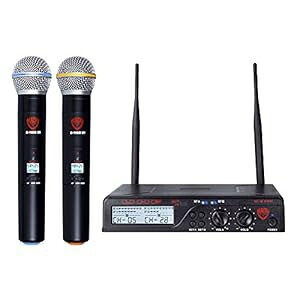 Nady U-2100 デュアル HT 200 チャンネル UHF ワイヤレス ハンドヘルド マイク システム Nady U-2100 Dual HT 200-Channel UHF Wireless Handheld Microphone System