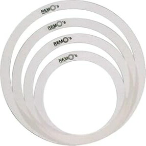 Remo RemOs トーン コントロール リング パック - 12 インチ、13 インチ、14 インチ、16 インチ Remo RemOs Tone Control Rings Pack - 12\
