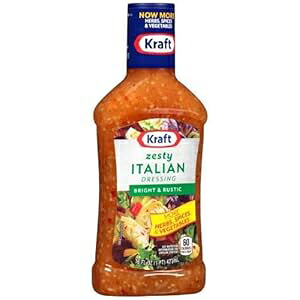 クラフト ピリ辛イタリアンサラダドレッシング (4個入) Kraft Zesty Italian Salad Dressing (Pack of 4)