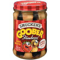 Smucker's Goober Peanut Butter & Strawberry Jelly Stripes 18 oz (Pack of 12)|Glomarket