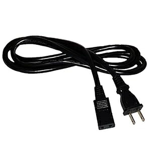 2 極 AC 電源コード - Roland Juno 106 D10 D20 D50 HP-300 JD-800 用 Geek n More 2-Prong AC Power Cord - for Roland Juno 106 D10 D20 D50 HP-300 JD-800