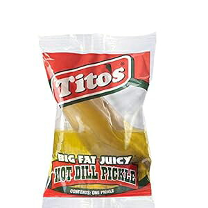 Texas Tito's 24 ct Jumbo Hot Dill Pickle with Brine (15 oz)
