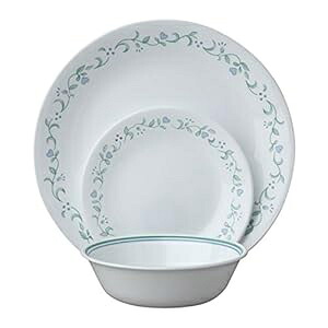 コレル カントリー コテージ 4 人用 12 点サービス、ホワイト、12 点セット Corelle Country Cottage 12 Piece Service for 4, White, 12 - Piece Set