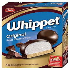 Whippet Original Chocolate Covered Marshmallow Cookies,250g/9oz., Imported from Canada)画像