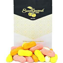 SweetGourmet Colored Circus Peanuts Retro Marshmallow Candy 1 Pound画像