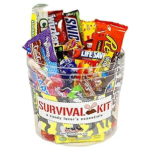 All City Candy の究極のサバイバル キット ギフト バケット All City Candy's Ultimate Survival Kit Gift Bucket